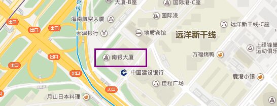 南银大厦地图